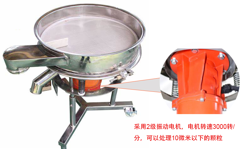 高頻篩特點：框體加高可防止?jié){液往外飛濺；加擋料板可加快排料，提高篩分效率